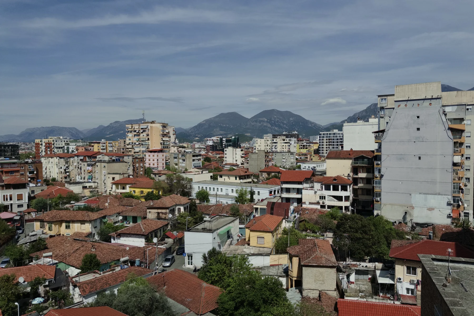 Tirana from Above, photographed in Tirana in 2026