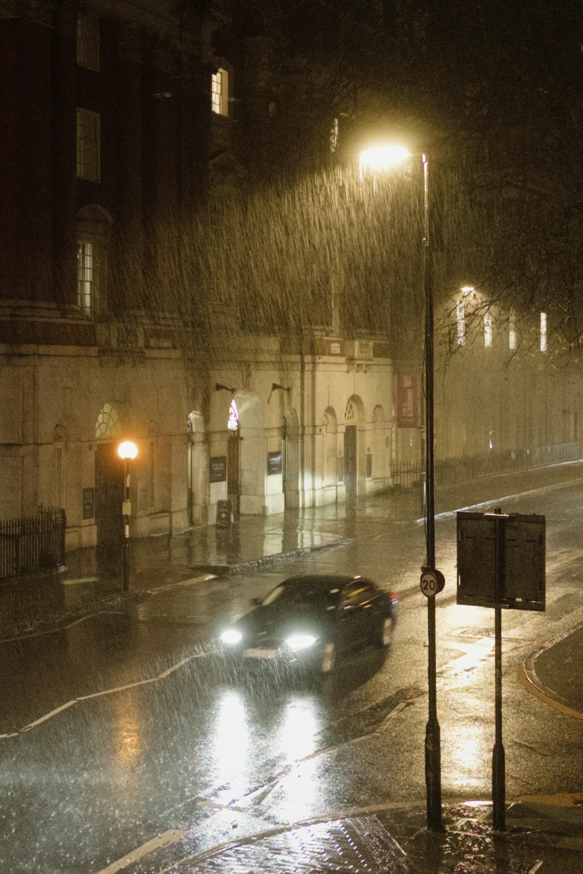 Rain at Night, photographed in London in 2025