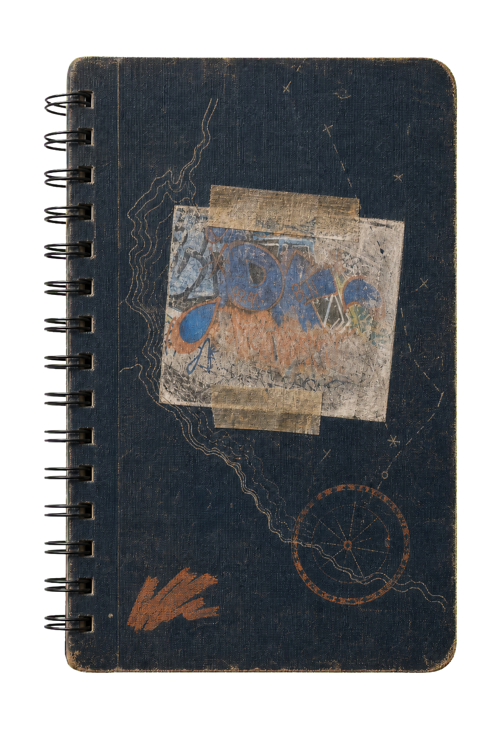 Vintage field sketchbook cover